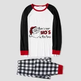 Santa Claus HO'S Christmas Family Pajamas Plaids Pajamas Set