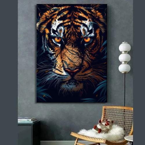 Tiger Head Painting Art