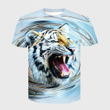 Abstract Tiger Head T-Shirt