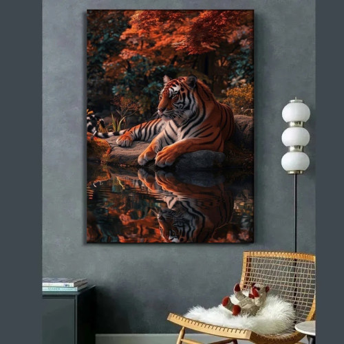 Tiger Graphic Painting Art