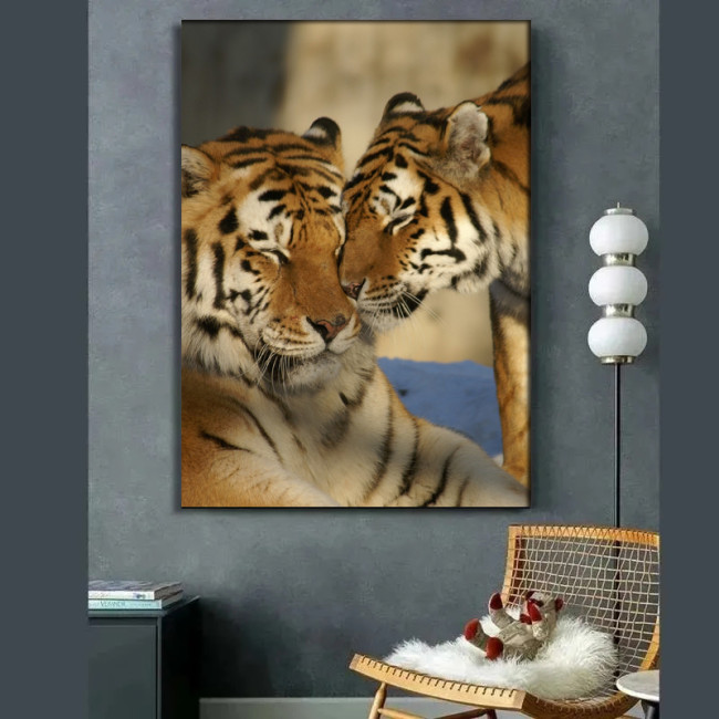 Tiger Couples Painting Art