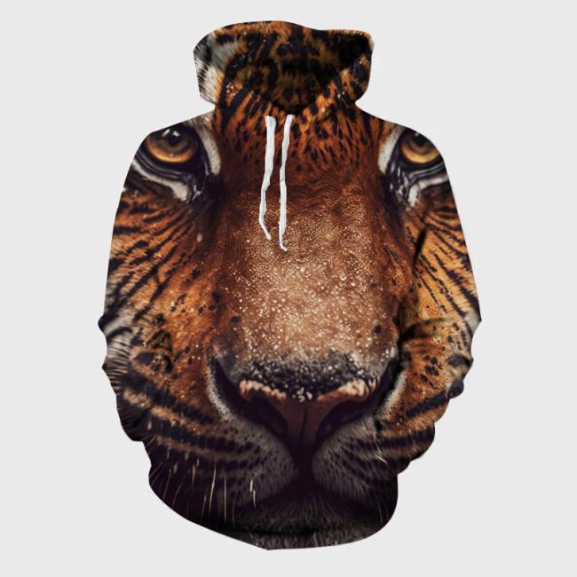 Tiger Face Hoodie