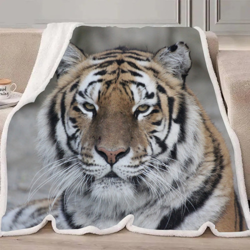 Tiger Face Blanket