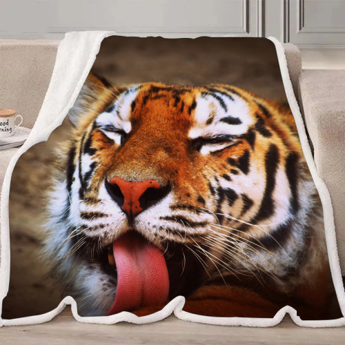 Tiger Head Blanket