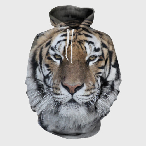 Tiger Face Hoodie