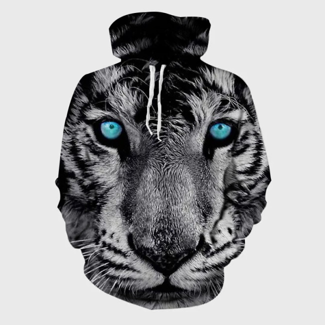 Tiger Portrait Hoodie