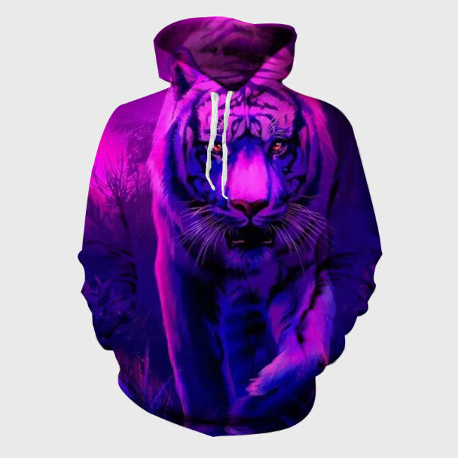 Purple Tiger Hoodie