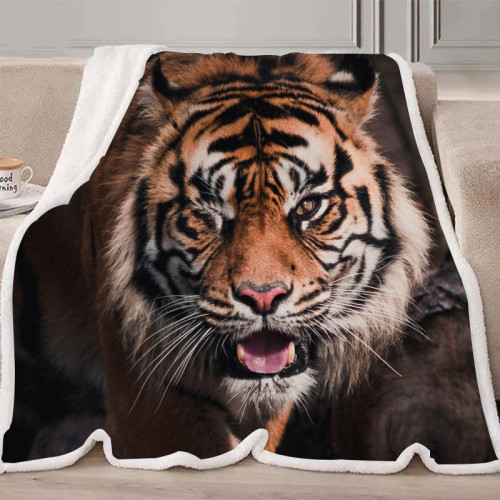 Funny Tiger Blanket