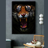 Angry Tiger Painting Art