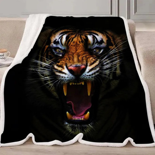 Angry Tiger Blanket