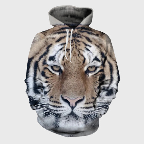 Majestic Tiger Face Hoodie