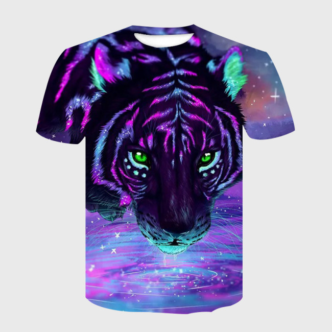 Purple Tiger Galaxy T-Shirt