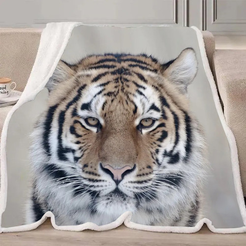 Majestic Tiger Face Blanket