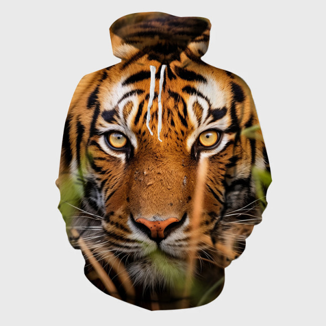 Tiger Head Hoodie