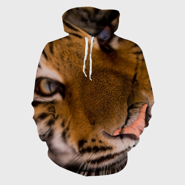 Tiger Face Hoodie