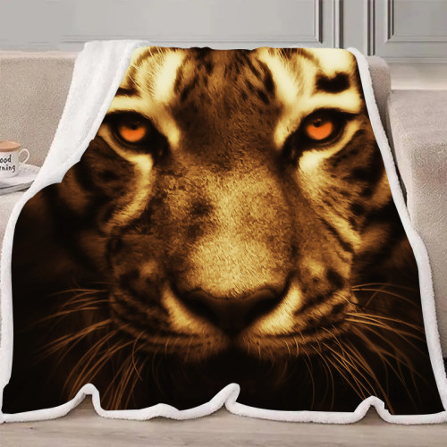 Tiger Portrait Blanket