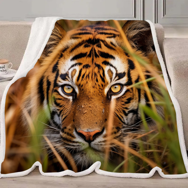 Tiger Head Blanket