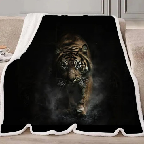 Running Tiger Blanket