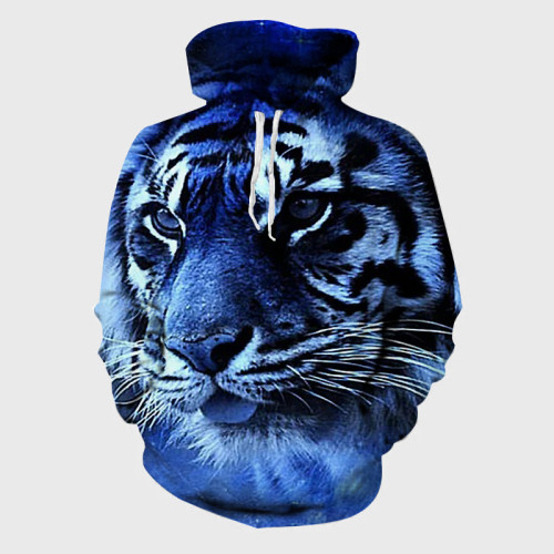 Blue Tiger Hoodie