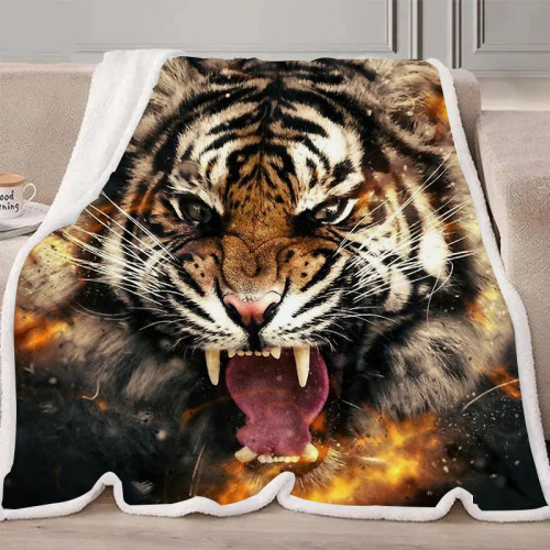 Fire Tiger Blanket