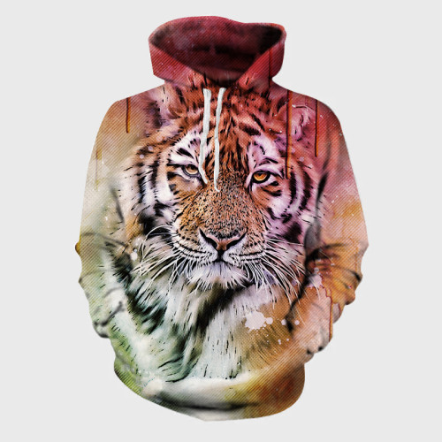 Tiger Portrait Hoodie