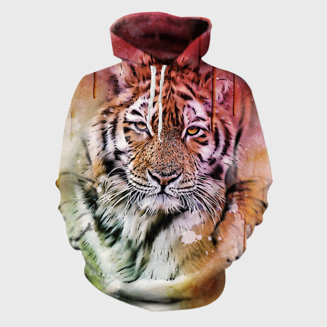 Tiger Portrait Hoodie