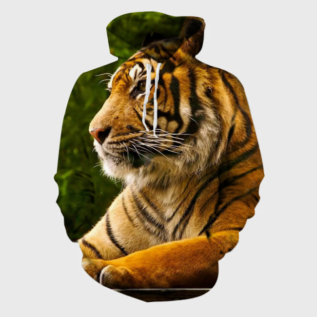 Sitting Bengal Tiger Hoodie
