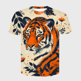 Flowers Tiger T-Shirt