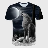 Wolf Howling Moon T-Shirt