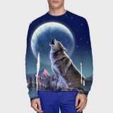 Wolf Howling At Moon T-Shirt