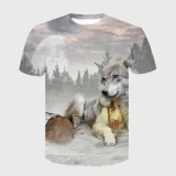 Christmas Wolf T-Shirt