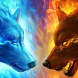 Fire Ice Wolf T-Shirt