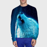 Galaxy Howling Wolf T-Shirt