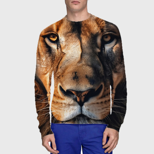 3D Lion Print T-Shirt