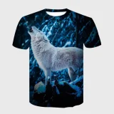 Winter Howling Wolf T-Shirt