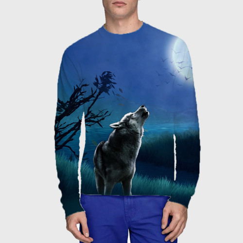 Wolf Howling At Moon T-Shirt