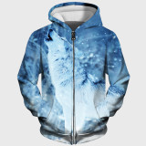 Winter Howling Wolf Hoodie