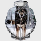 Snowy Wolf Hoodie