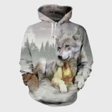 Christmas Wolf Hoodie