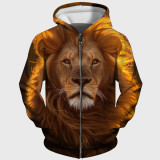 Lion Pattern Hoodie