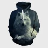 Arctic Wolf Art Hoodie