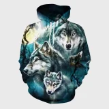 Three Wolves Moon Hoodie