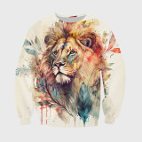 Watercolor Lion Hoodie