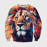 Colorful Painting Lion Hoodie