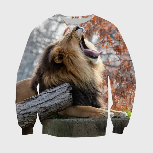 Yawning Lion Hoodie