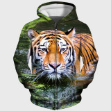 Swimming Tiger Hoodie