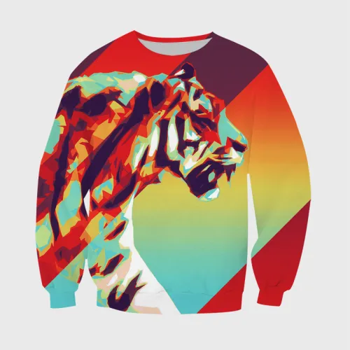 Geometric Tiger Hoodie