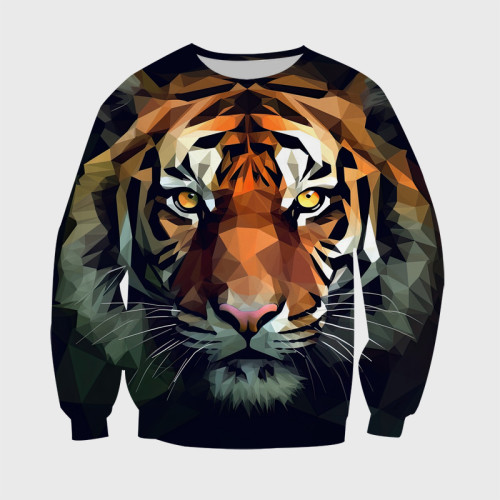 Geometric Tiger Hoodie