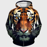 Geometric Tiger Hoodie