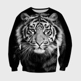 Black White Tiger Hoodie